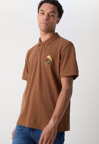 HUGO DIBLOSPOL - Poloskjorter - medium brown