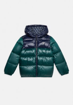 Guess, HOODED PUFFER - Χειμωνιάτικο μπουφάν - green