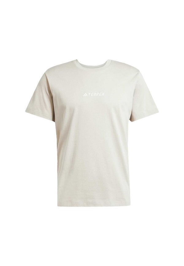 Print T-shirt -  beige2