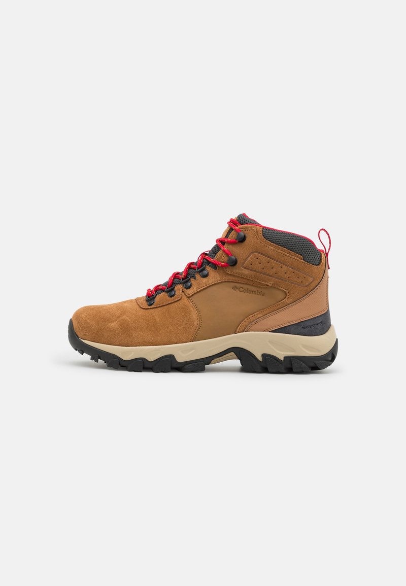 Columbia NEWTON RIDGE™ PLUS II SUEDE WP - Túracipők - elk/mountain red