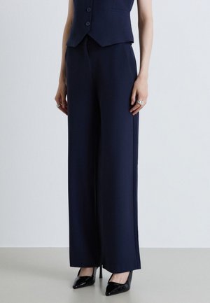 Calliope, PANTALONE LUNGO TINTA UNITA - Pantalon classique - blu notte