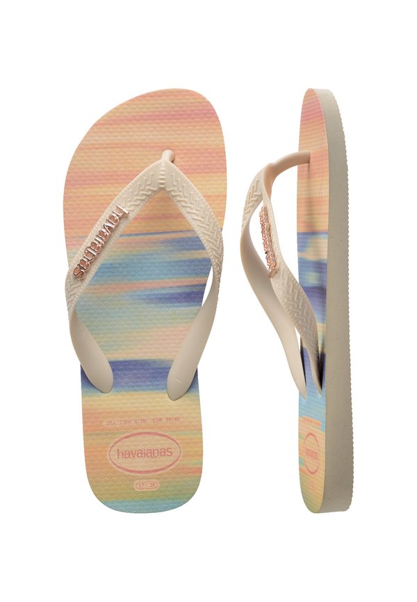 TOP LOGO METALLIC GIGI HADID - Slippers - beige2