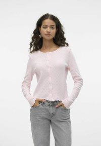 Vero Moda VMISA - Chaqueta de punto - pink a boo