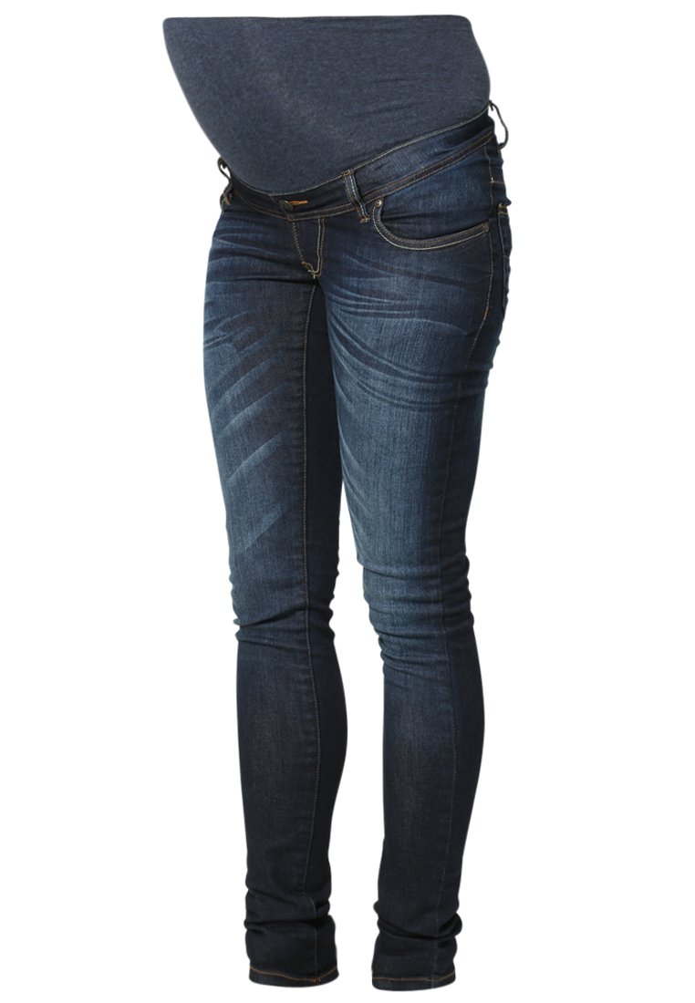 love2wait Slim fit jeans donkerblauw denim
