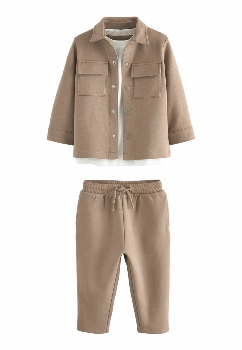 Next SET 3 PIECE  REGULAR FIT  - Verryttelyhousut - tan brown