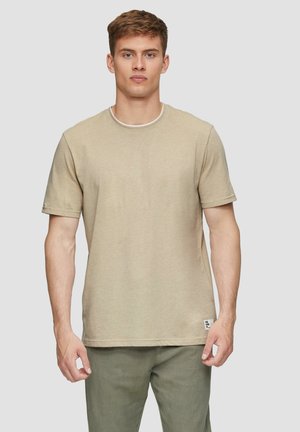 QS, MIT LAYERING DETAIL - T-Shirt basic - beige