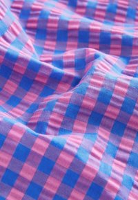 Next TALL FIT - PULL ON GINGHAM  - Broek - blue pink