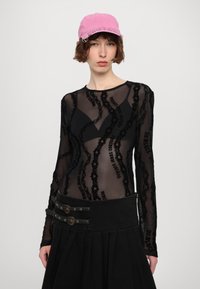 Versace Jeans Couture Top s dlhým rukávom - black