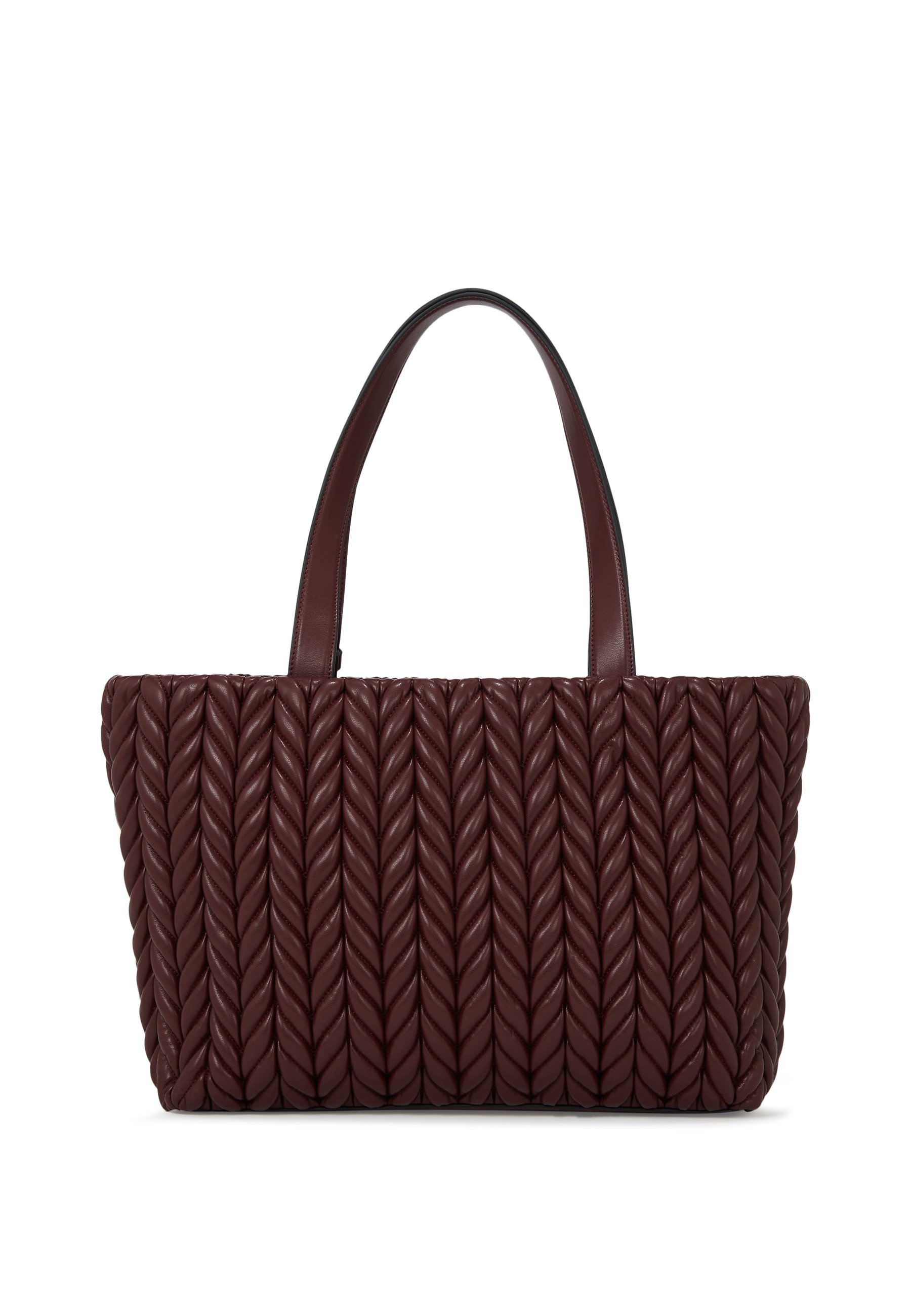 KARL LAGERFELD WEAVE TOTE - Tote bag - windsor burgundy/bordeaux