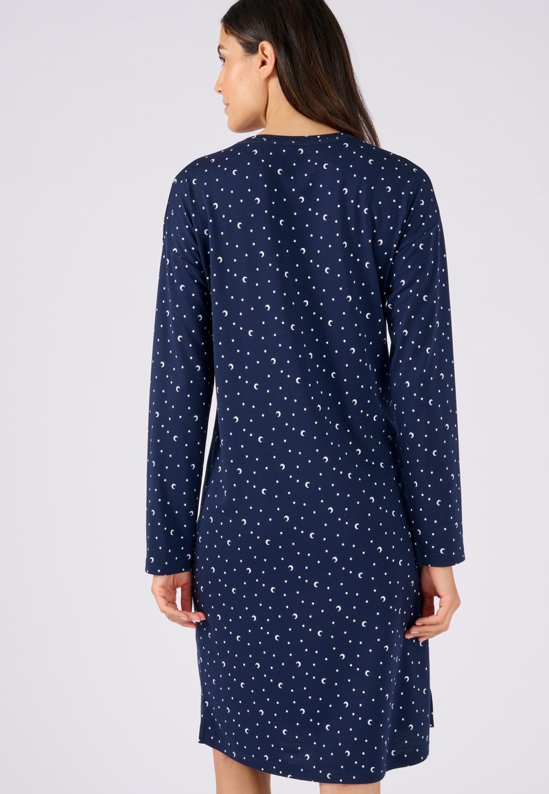 Damart THERMOLACTYL Chemise de nuit Nuisette bleu imp/bleu