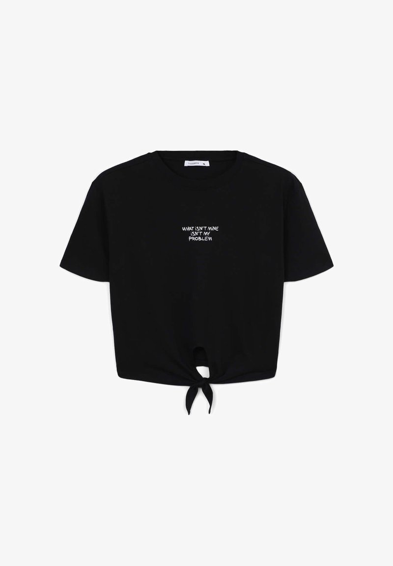 Terranova AMPIA NODO MESS T-shirt con stampa nero - Main Image