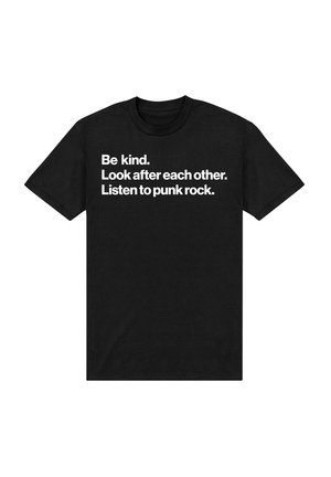 Henry Tiger, MUSIC LISTEN TO PUNK ROCK - T-shirt con stampa - black