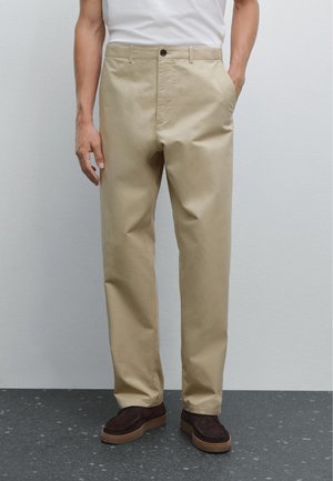 PATCH POCKET - Kalhoty - beige