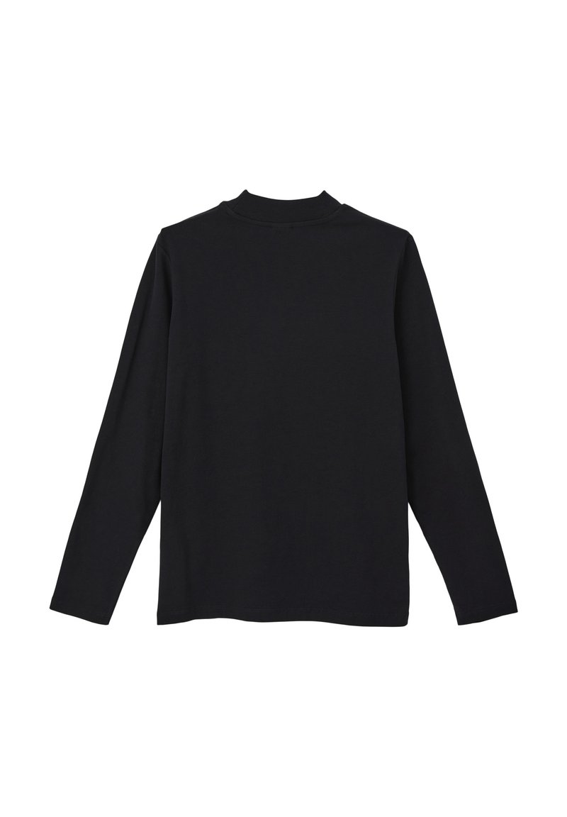 s.Oliver MIT STEHKRAGEN - Langarmshirt - schwarz