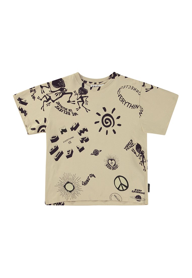 Molo T-shirt print zandkleur