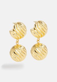 DOUBLE WHIRL EARRINGS - Örhänge - gold-coloured