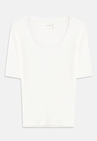 WIDE NECK SHORT SLEEVE - Basic T-shirt - ivory