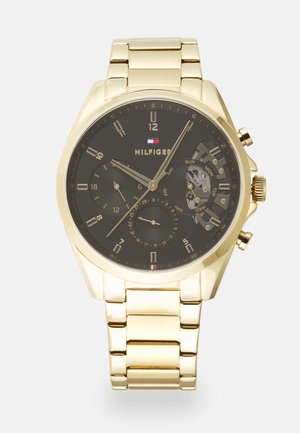 Tommy Hilfiger BAKER - Chronograph - gold-coloured/black