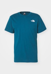 VERTICAL TEE - Triko s potiskem - midnight petrol