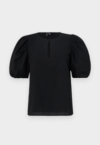 VMSANI FRONT KEYHOLE - Camicetta - black