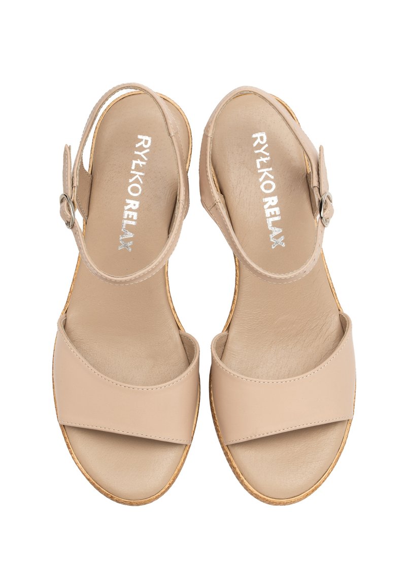 Sandali Con Zeppa Con Cinturino Alla Caviglia In Pelle PU Con Plateau Da Donna - 9