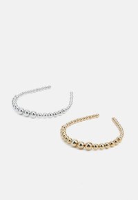 PCTANJA 2 PACK - Hair styling accessory - gold-coloured/ silver-coloured