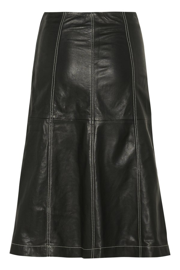 BIRKA MIDI - Leather skirt4