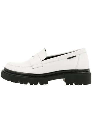 DREAM PAIRS Mocassini Donna Senza Lacci, Punta Rotonda, Colore Bianco, Suola In Poliuretano, Taglia 41 EU, Stile Retrò