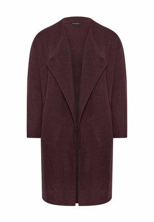 Evans, PLUS SIZE CARDIGANS - Vest - wine