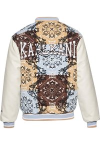 Karl Kani OG BLOCK PAISLEYCOLLEGE - Bomber tipa jaka - light blue multicolor
