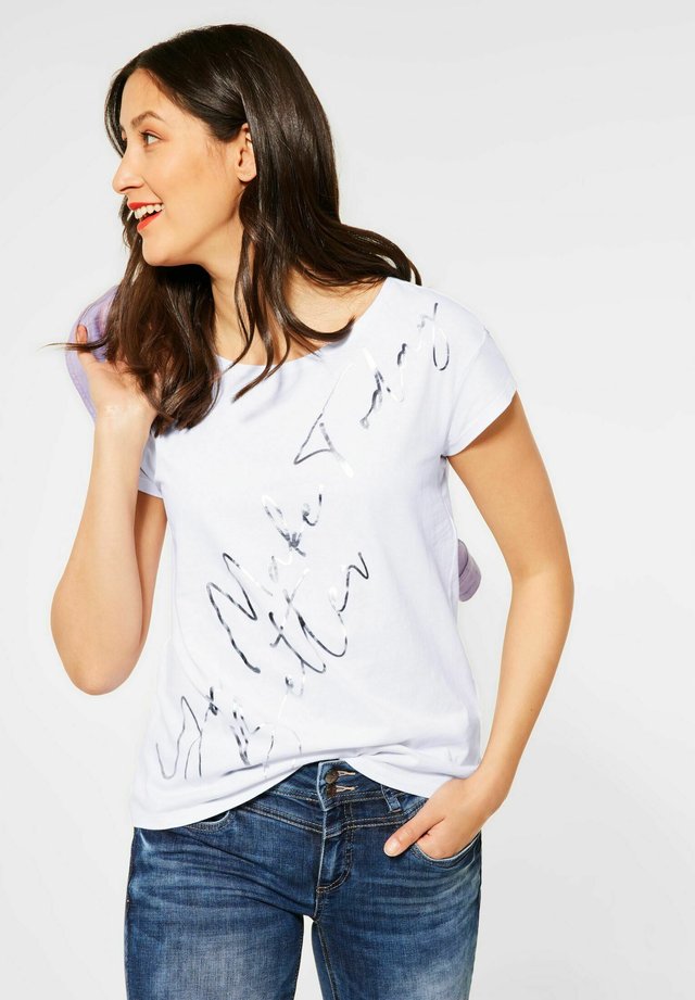 T-Shirt print - weiß