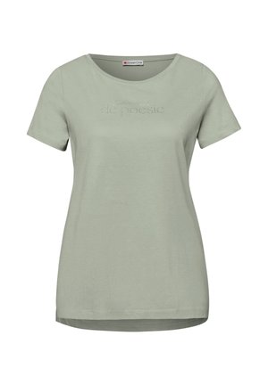 Street One MIT WORDING - T-shirts print - grün