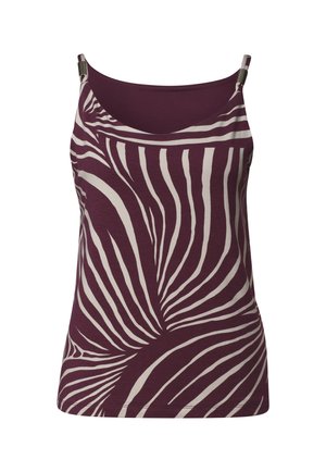Street One, TOP MIT V-NECK UND DEKO-DETAIL - Débardeur - rustic rouge