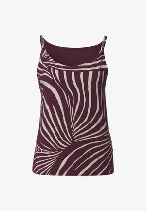 Street One, TOP MIT V-NECK UND DEKO-DETAIL - Débardeur - rustic rouge