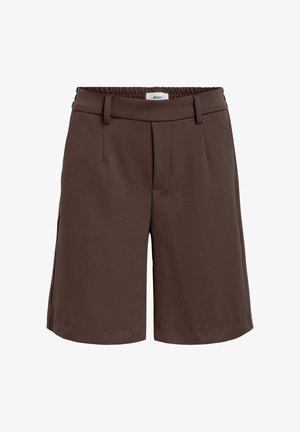 Object, OBJLISA MW WIDE SHORTS NOOS - Shorts - seal brown