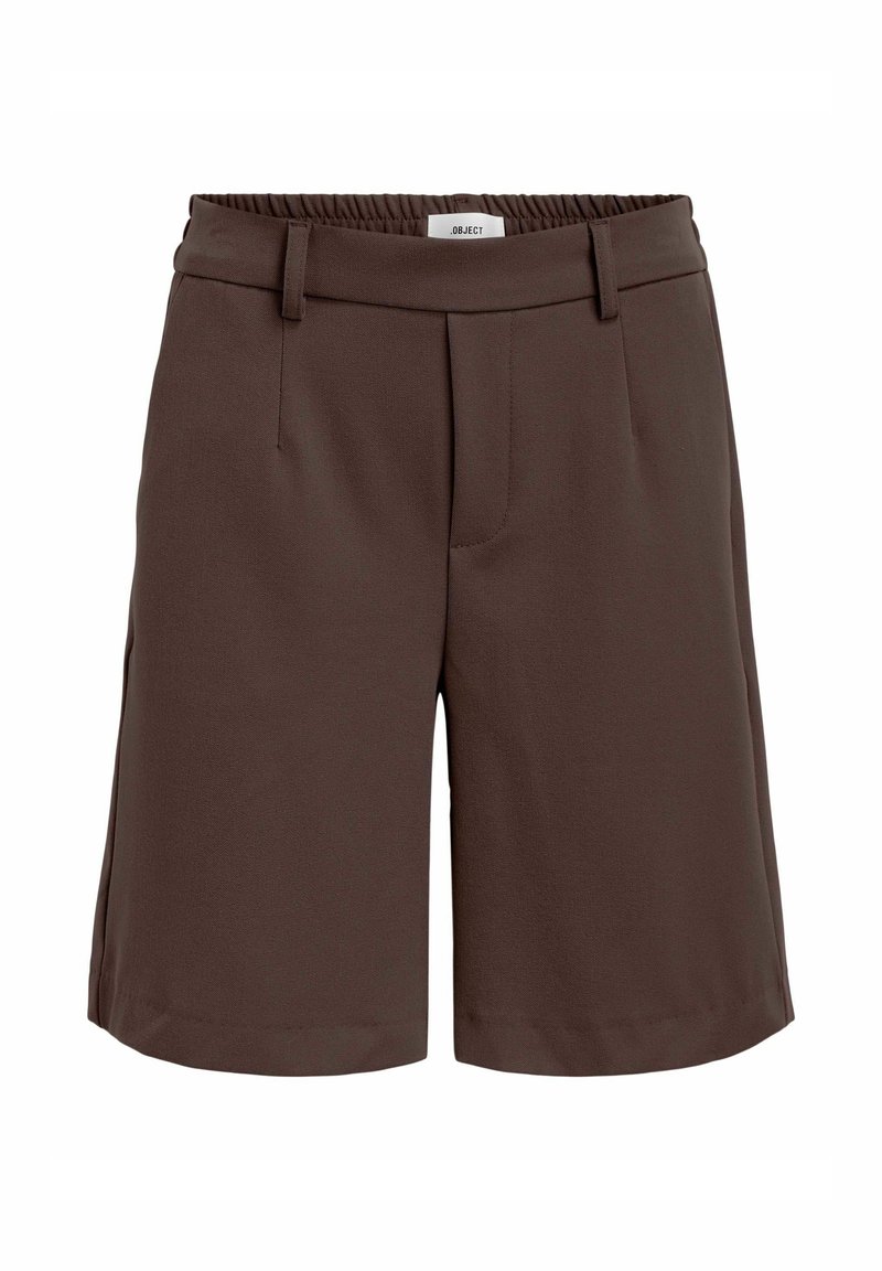 Object OBJLISA MW WIDE SHORTS NOOS - Shorts - seal brown/braun - Zalando