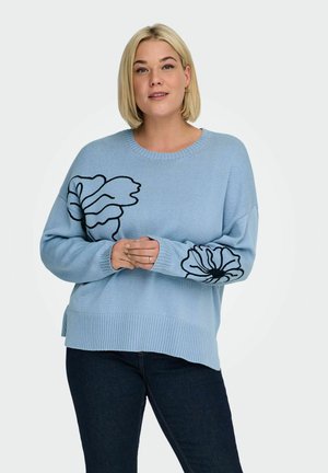 CARPETRA   - Striktrøje - soft chambray