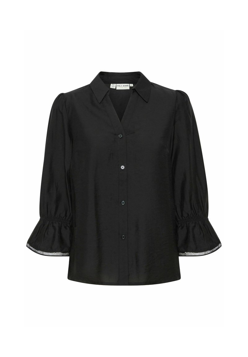 PULZ Overhemdblouse zwart