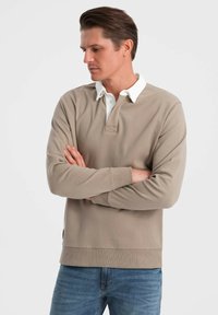 Ombre Poloshirt - dark beige