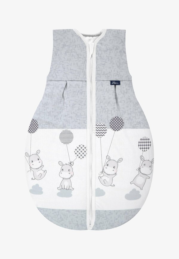 FRÜHJAHR-/ SOMMER – Nachtwäsche Schlafsack – hippo silber