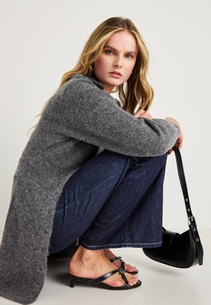 Cardigan - dark grey melange