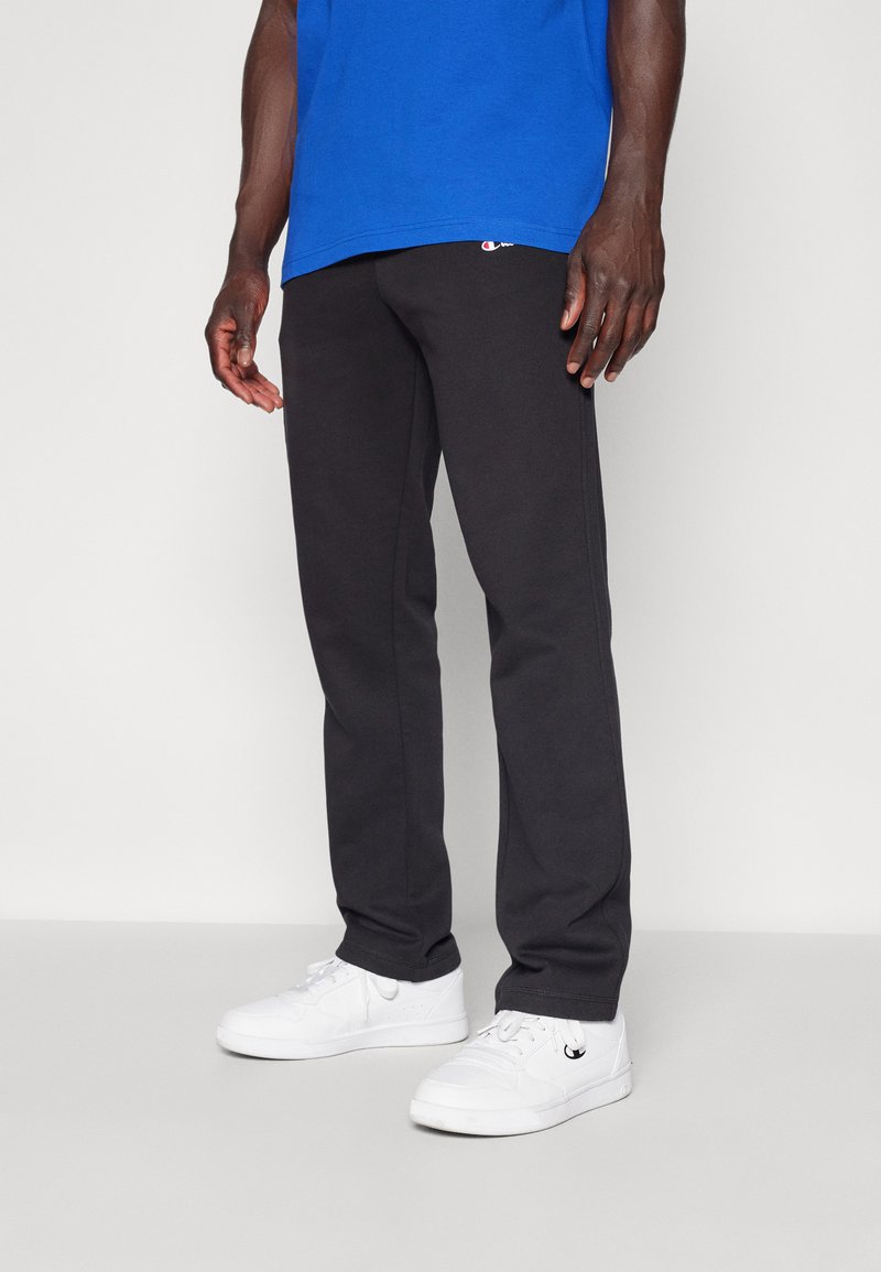 Champion - ICONS STRAIGHT HEM CONTRAST LOGO - Pantalon de survêtement - black, Agrandir