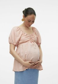 MAMALICIOUS Bluse - peach melba