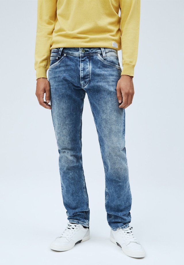 SPIKE - Straight leg jeans - denim
