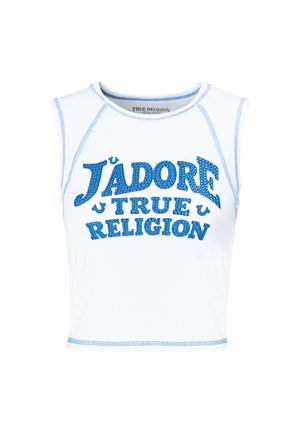 True Religion, TRUE RELIGION TANK TOP JADORE - Débardeur - white