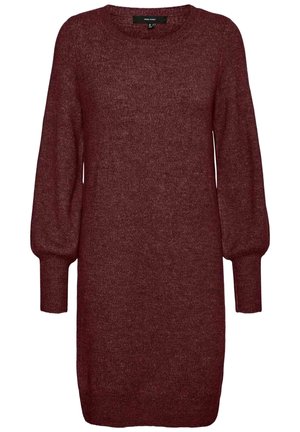 Strikkjoler - mottled dark red