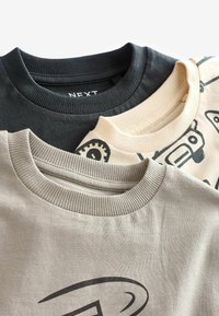 Next TRANSPORT 3 PACK - REGULAR FIT - Top s dlhým rukávom - black grey