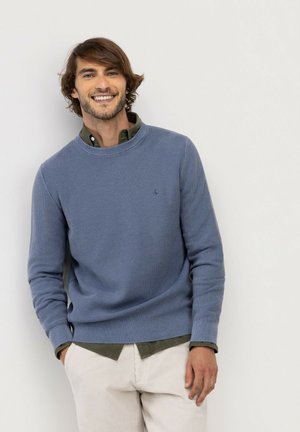 El Ganso, JERSEY ESTRUCTURA GARMENT DYED TOPO - Jersey de punto - azul