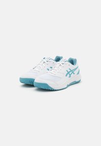 ASICS GEL DEDICATE 8 UNISEX - Tenisice za sve terene - white/gris blue