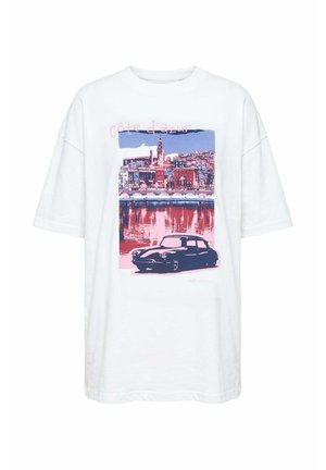 Studio Untold, T-SHIRT, OVERSIZE SHAPE, COTE D'AZUR - T-shirt print - off-white